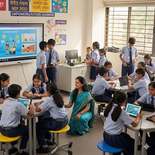 NEP 2025 updates important changes for teachers and students: brings digital learning tools in Indian classrooms with teacher guidance