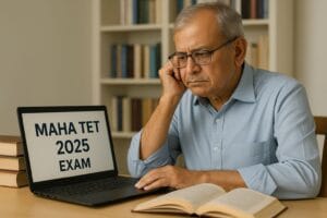 Senior teacher preparing for MAHA TET 2025 exam