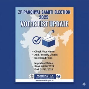 ZP Panchayat Samiti Election 2025 Voter List Update