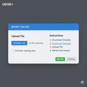 Udise Teacher Profile Import Teacher Process