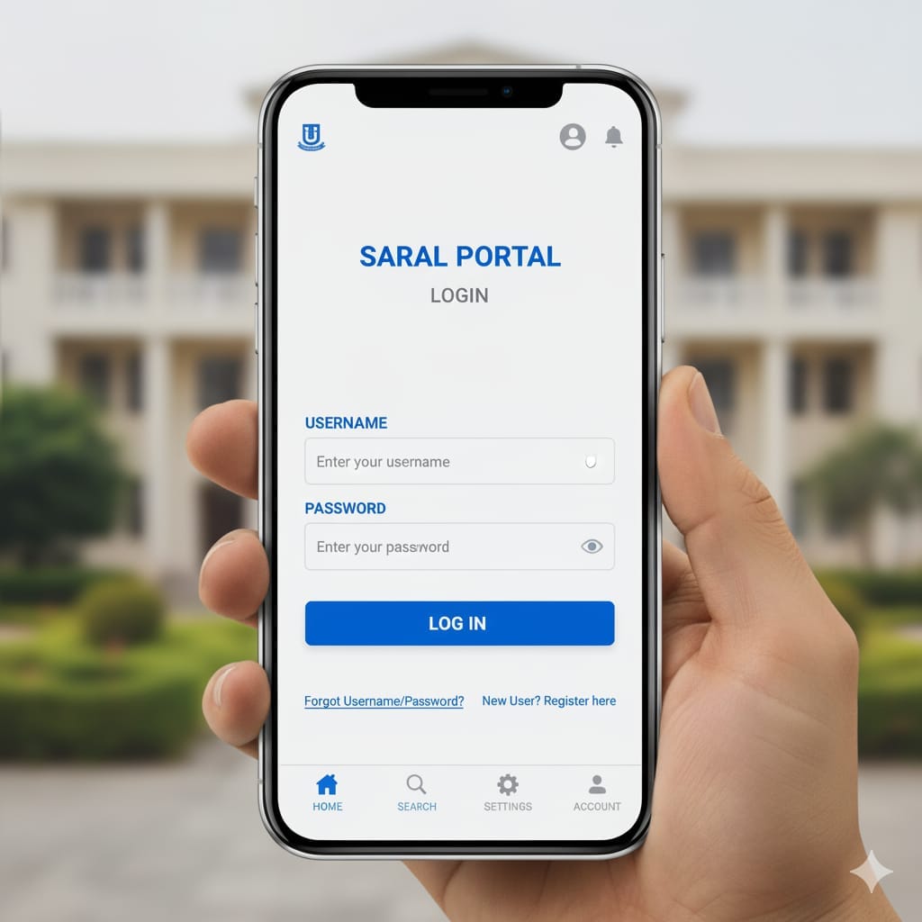 SARAL Portal Mobile Login