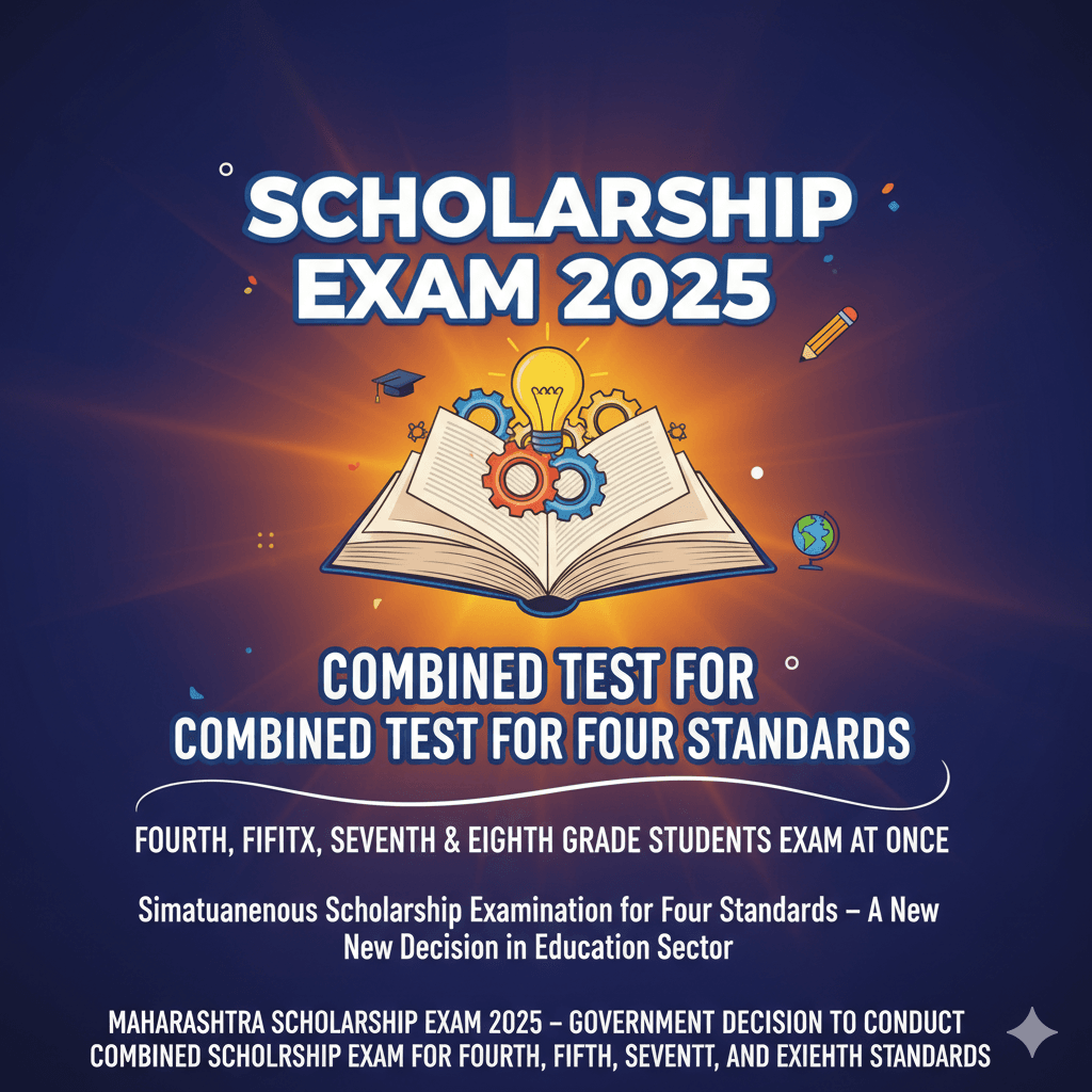 “Scholarship Exam 2025 चौथी पाचवी सातवी आठवी विद्यार्थ्यांसाठी एकाचवेळी परीक्षा”