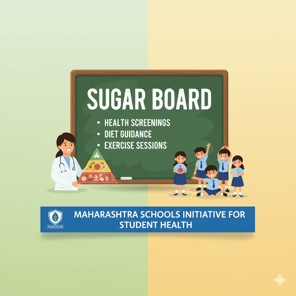 Sugar Board in Schools, शाळेत शुगर बोर्ड उपक्रम