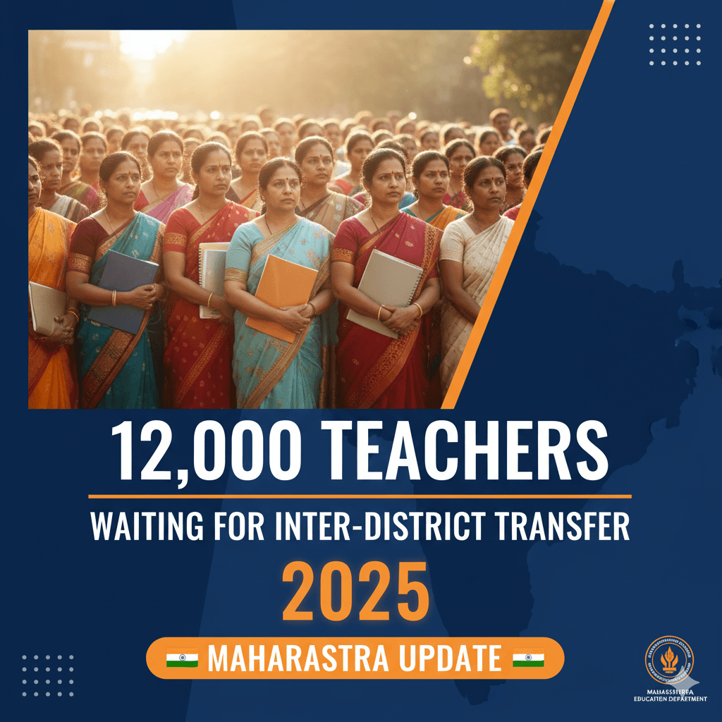 "12000 Teachers Waiting For Transfer Inter district teacher transfer Maharashtra update"
