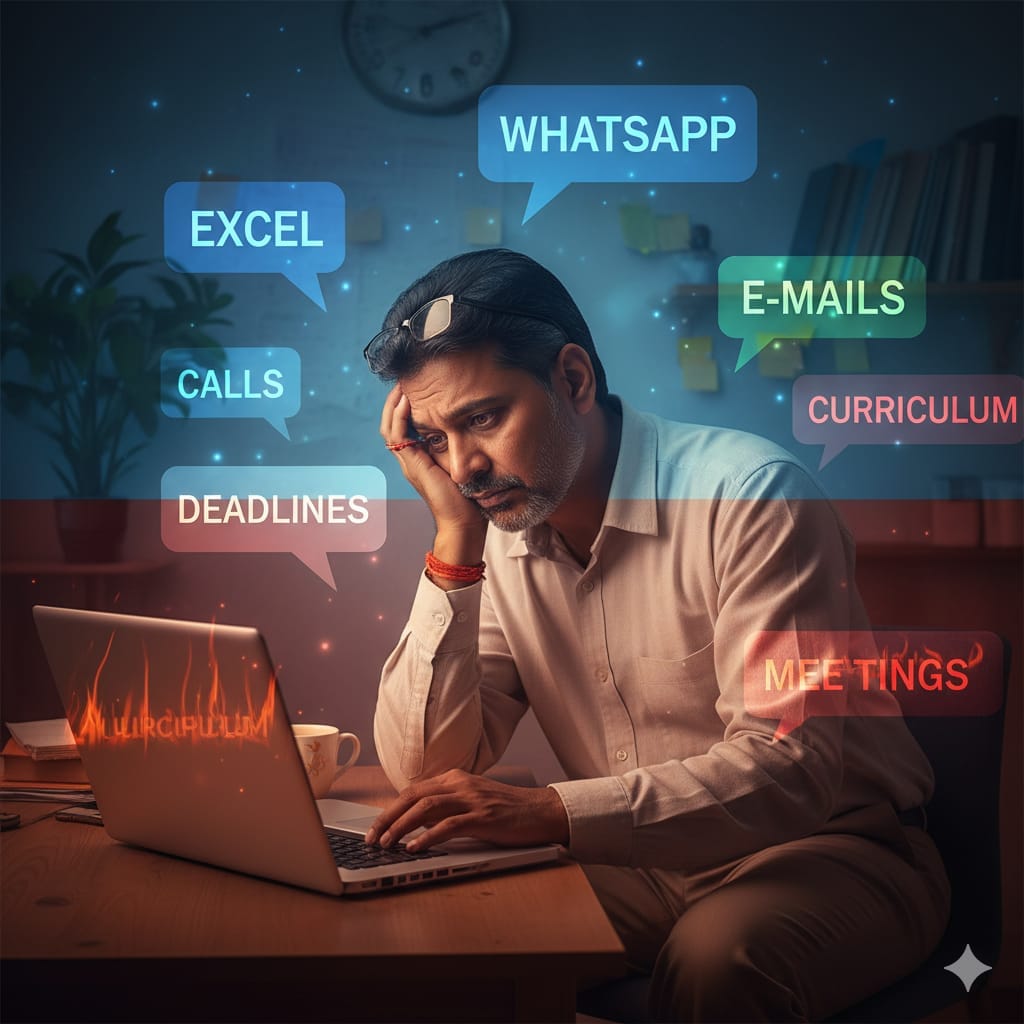 Teachers Silent Struggle Behind Screens