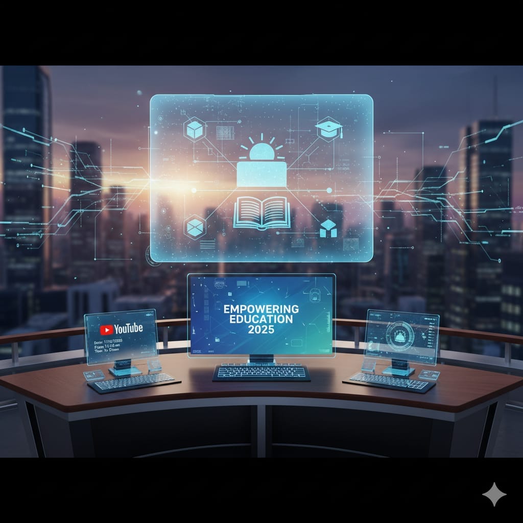 Education Minister interacting with school management committee online, empowering education 2025