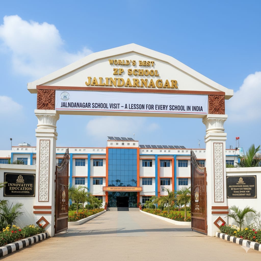 Jalindarnagar School Visit by Education Minister Dadaji Bhuse Maharashtra