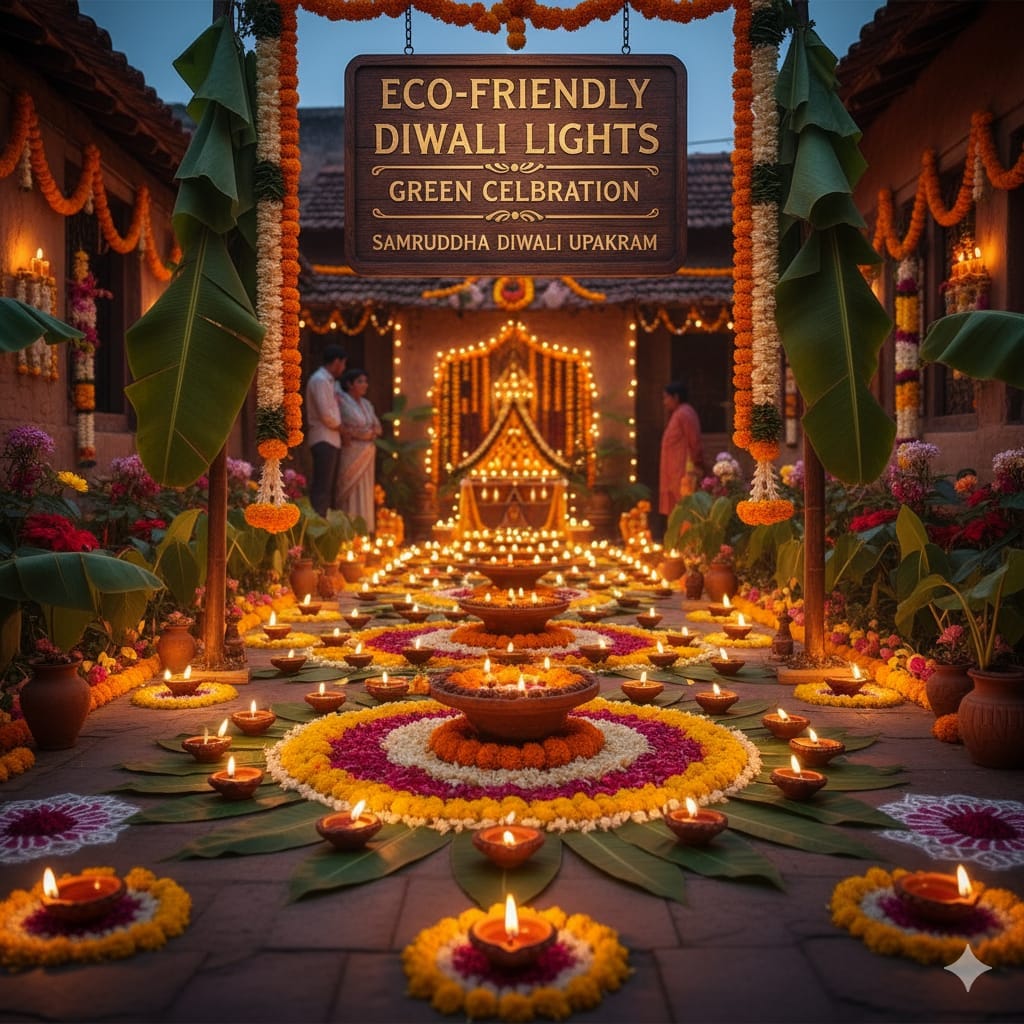 Celebrate Prosperous Diwali: समृद्ध दिवाळी उपक्रम हरित दिवे सजावट