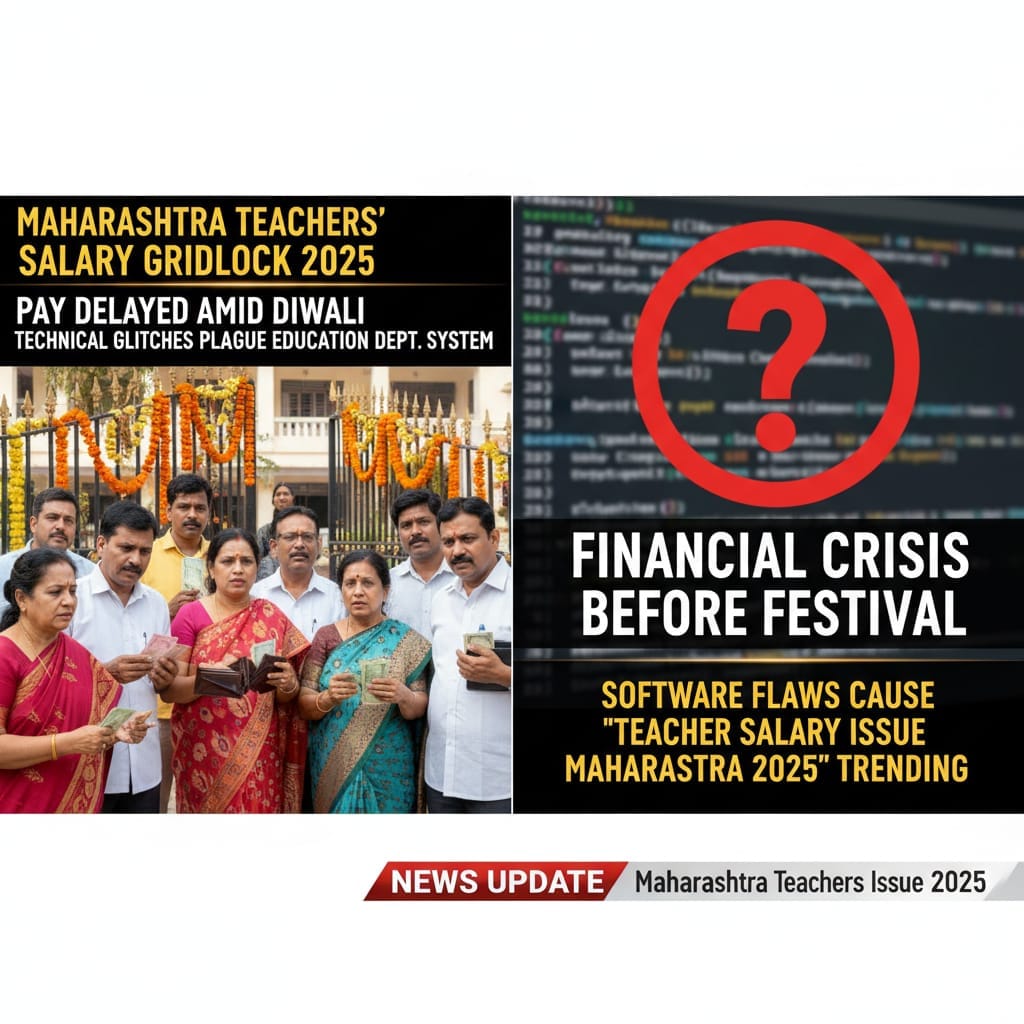 Maharashtra teachers salary issue 2025, teacher pay delay Diwali Maharashtra