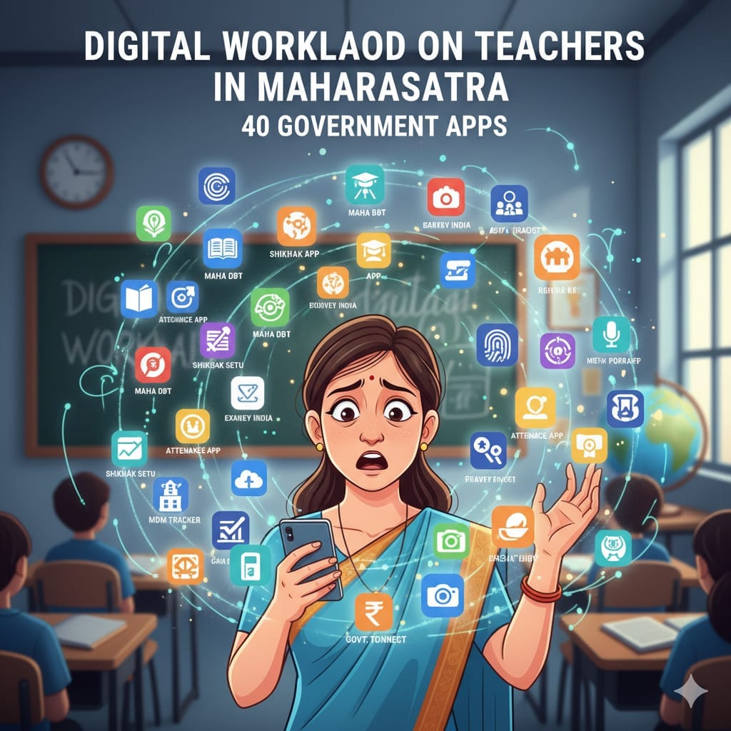 Digital Workload on Teachers in Maharashtra