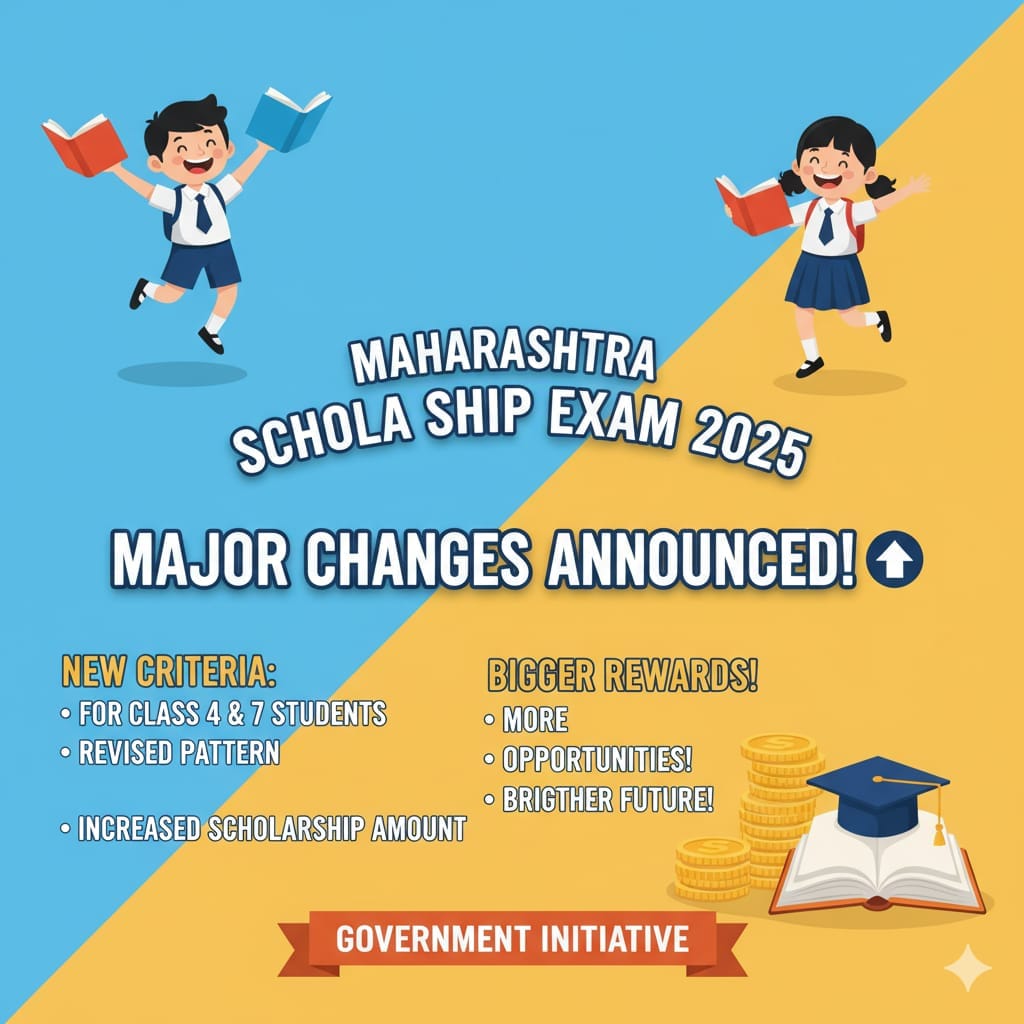 Maharashtra Scholarship Exam 2025 Changes and New Criteria