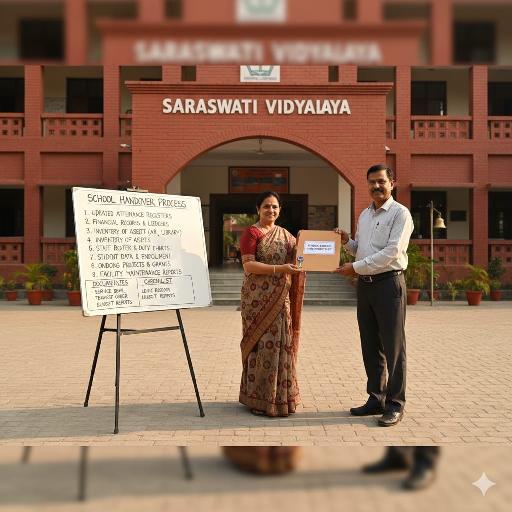 School Charge Handover Process in Marathi