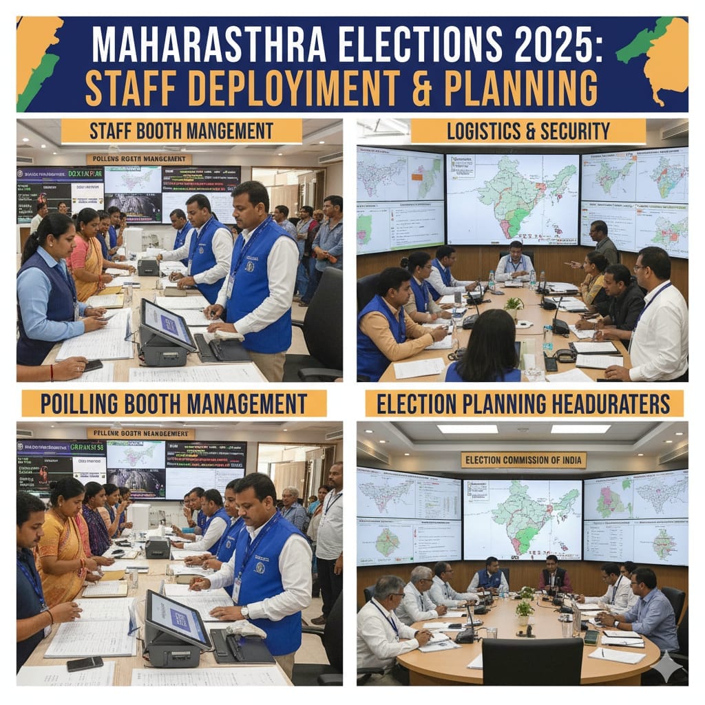 Maharashtra Elections 2025 staff requirement and election planning
