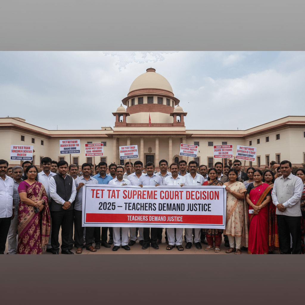 TET Reconsideration Petition 2025:  teachers protest Maharashtra