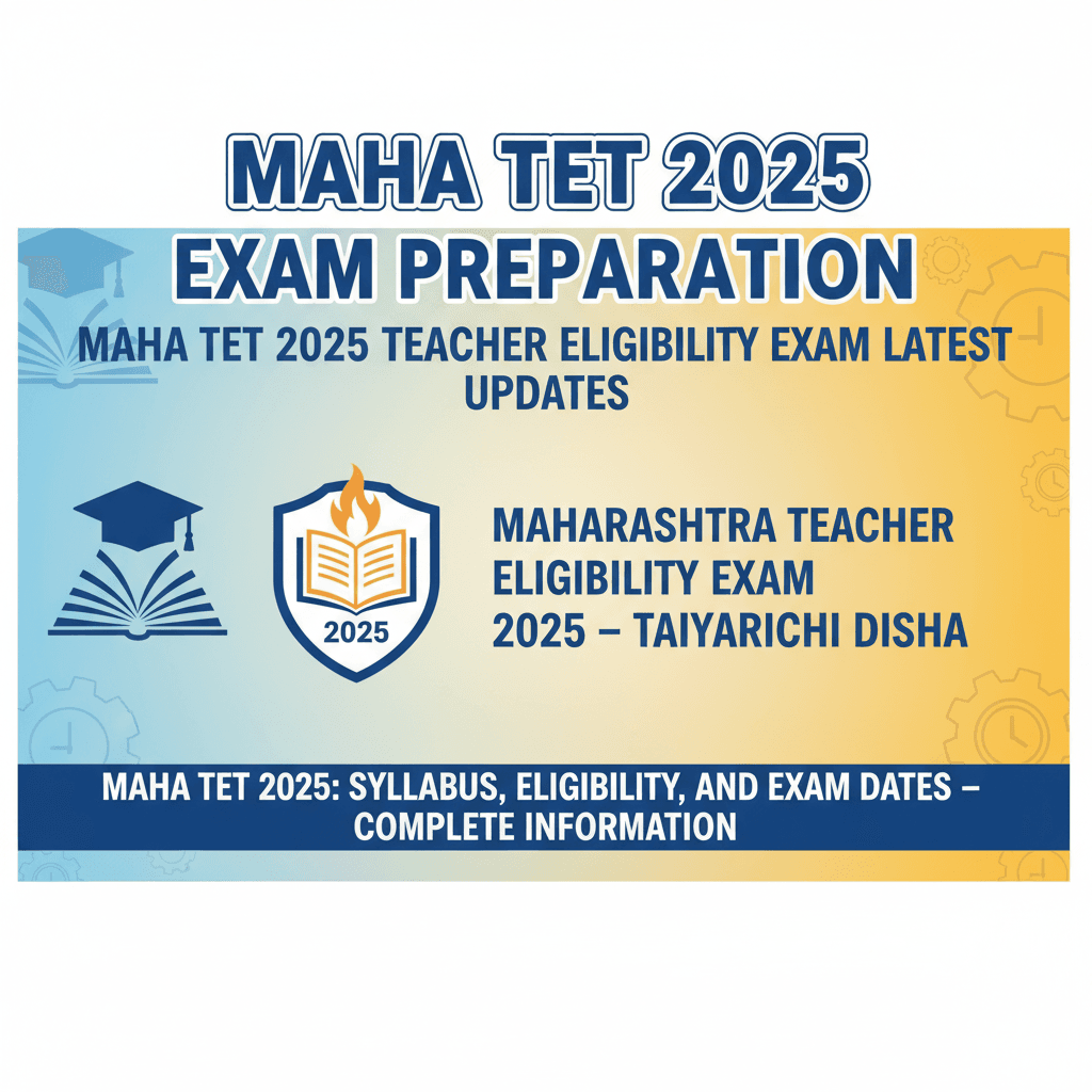 MAHA TET 2025 Teacher Eligibility Exam Latest Updates
