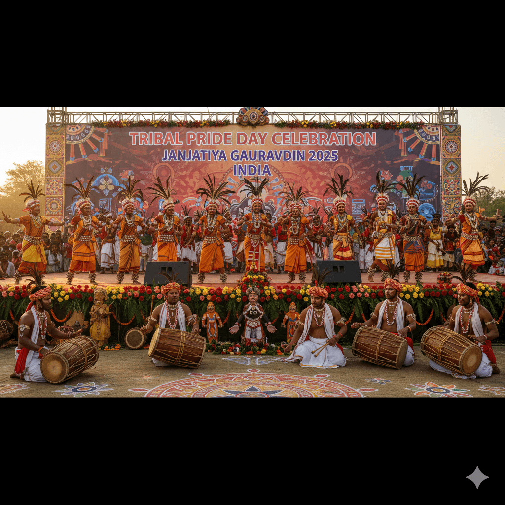 Tribal Pride Day Celebration in India – जनजातीय गौरवदिन उत्सव 2025