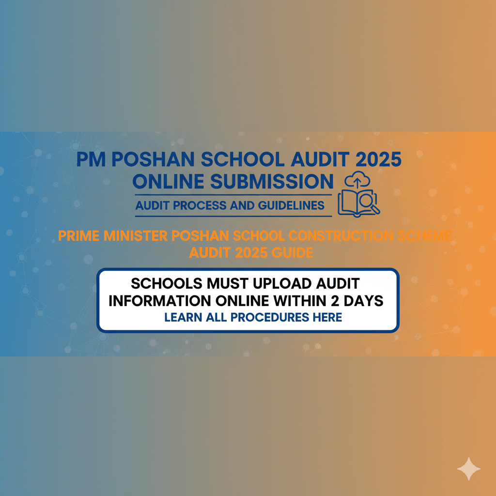 PM Poshan School Audit 2025 online submission