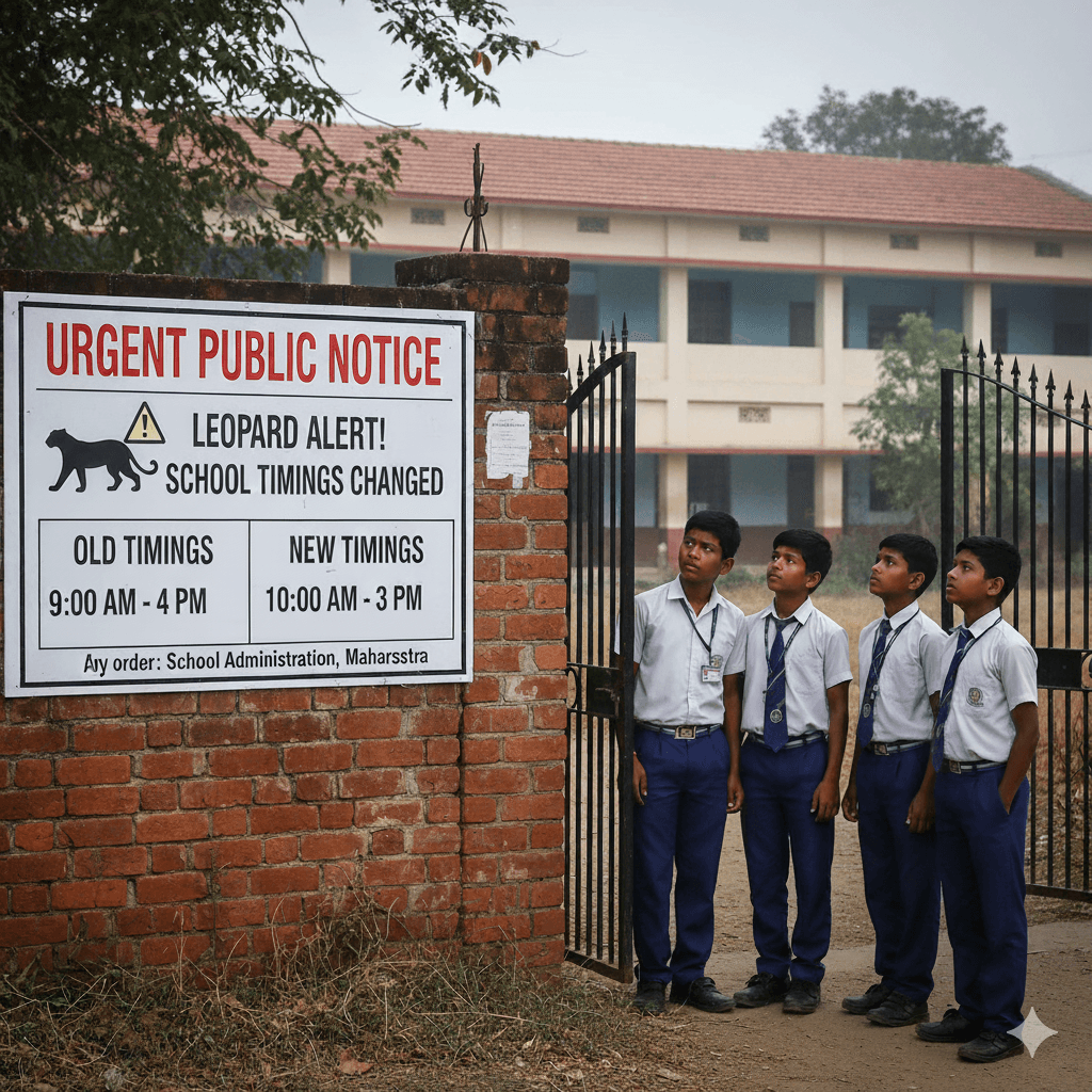 School Timing Change in Maharashtra due to Leopard Attacks