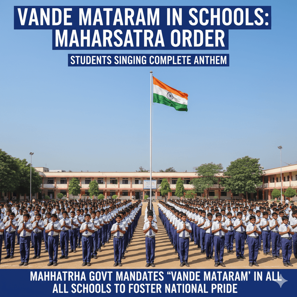 Vande Mataram in Schools Maharashtra Order – विद्यार्थ्यांकडून वंदे मातरम् गायन