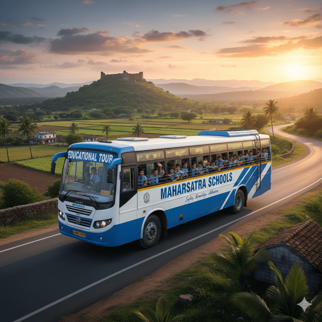 MSRTC Student Discount 50%: Maharashtra School Educational Tour MSRTC Bus