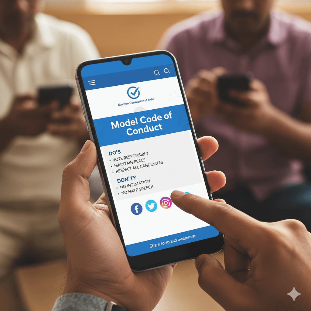 Model Code of Conduct आचार संहिता Digital Awareness Campaign – Social Media Voter Education