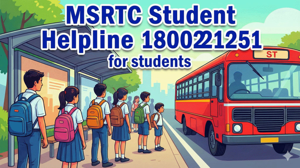 MSRTC Student Helpline 1800221251 for students