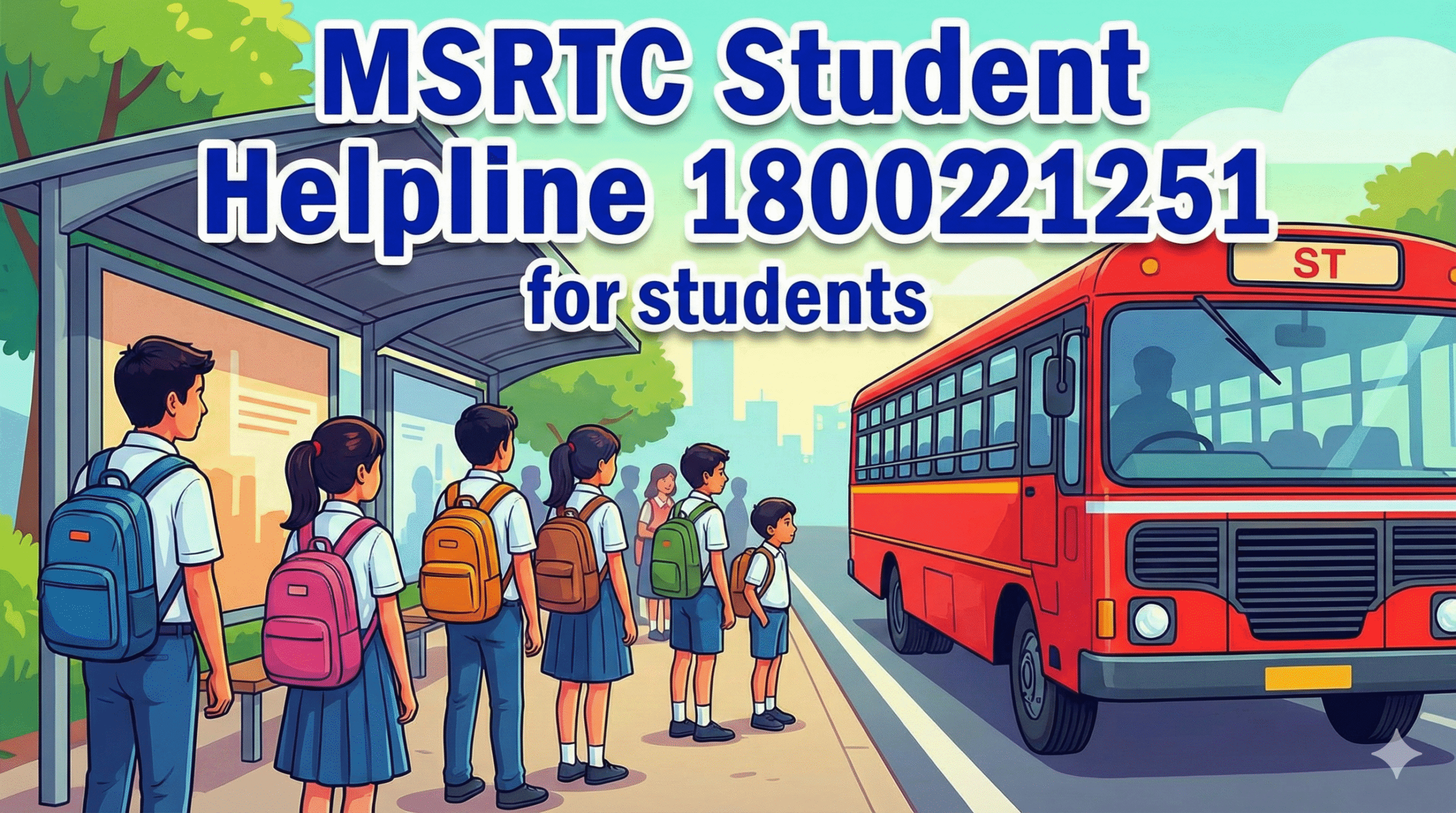 MSRTC Student Helpline 1800221251 for students