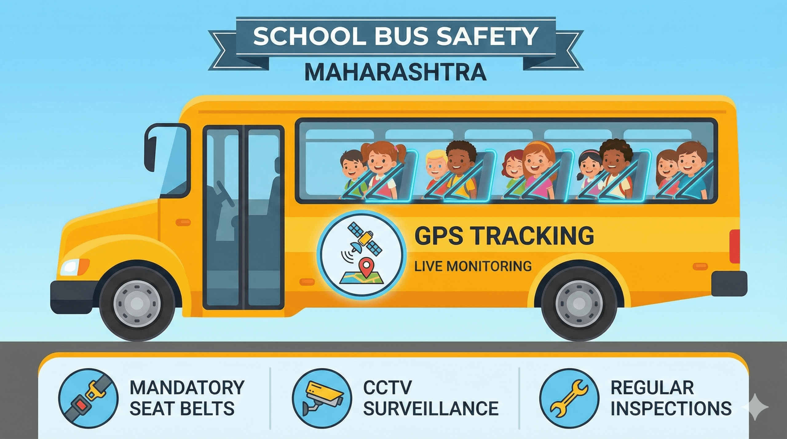 school-bus-safety-maharashtra safety rules image