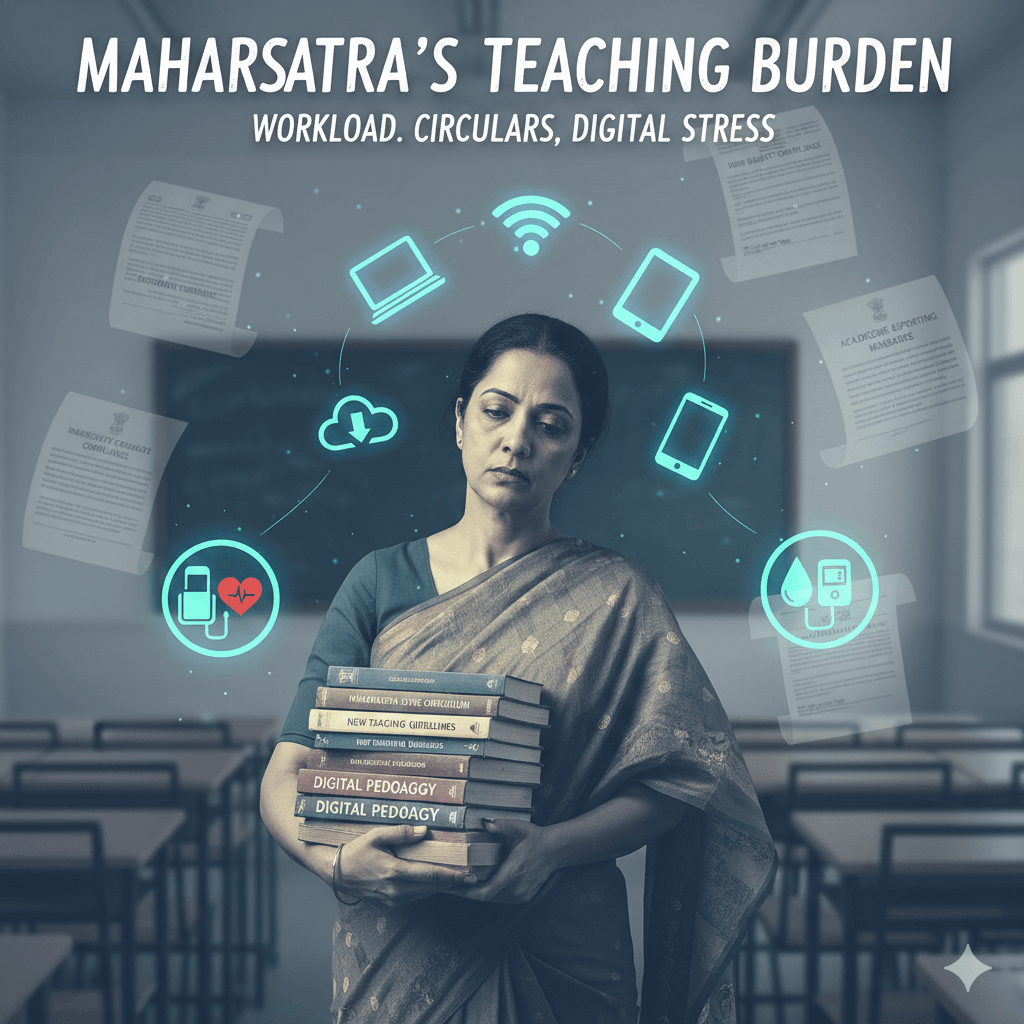 Teaching Pressure on Teachers Maharashtra education crisis